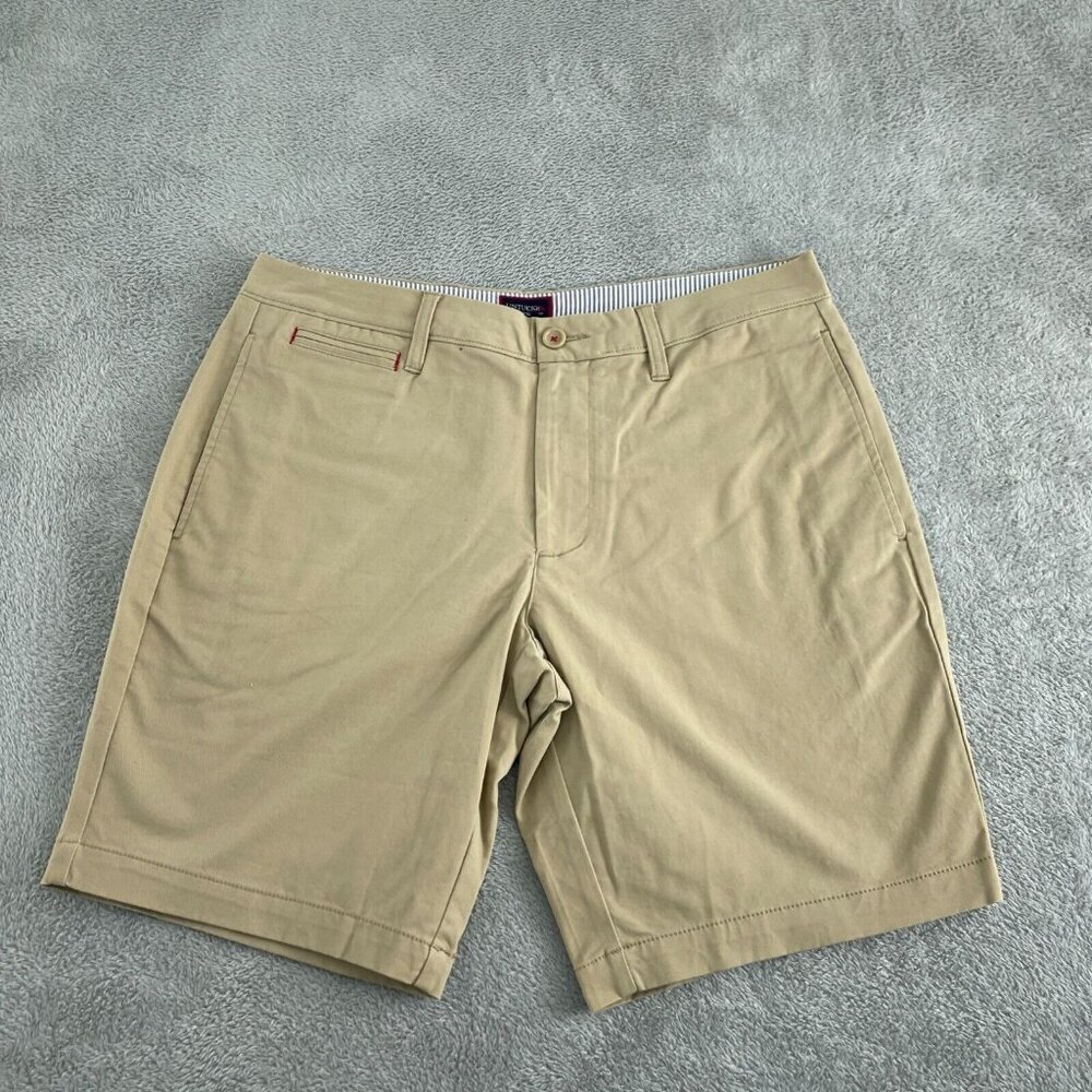💥 Untuckit St. Vincent Tan Shorts W34 Cotton & Elastane 4544